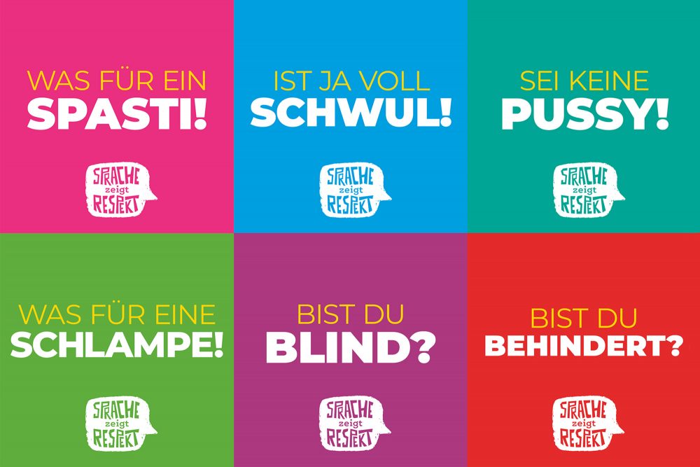 Die neue Kampagne des Rats der deutschsprachigen Jugend: "Sprache zeigt Respekt" (Bild: RDJ/Jugendinfo)