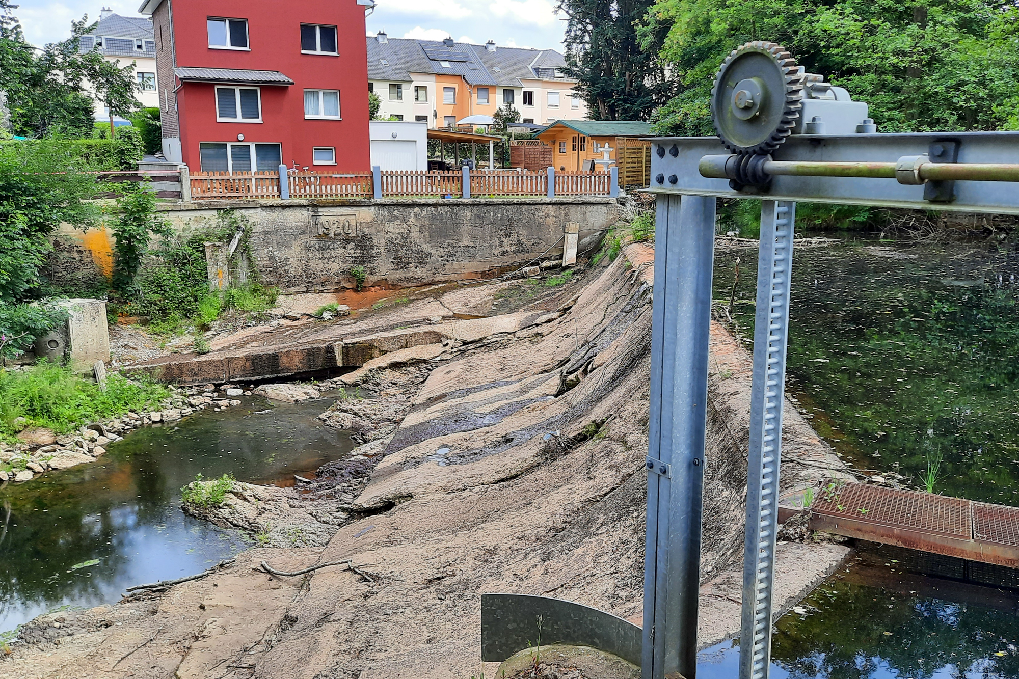 Eupen Unterstadt nach der Flut (Bild: Chantal Delhez/BRF)