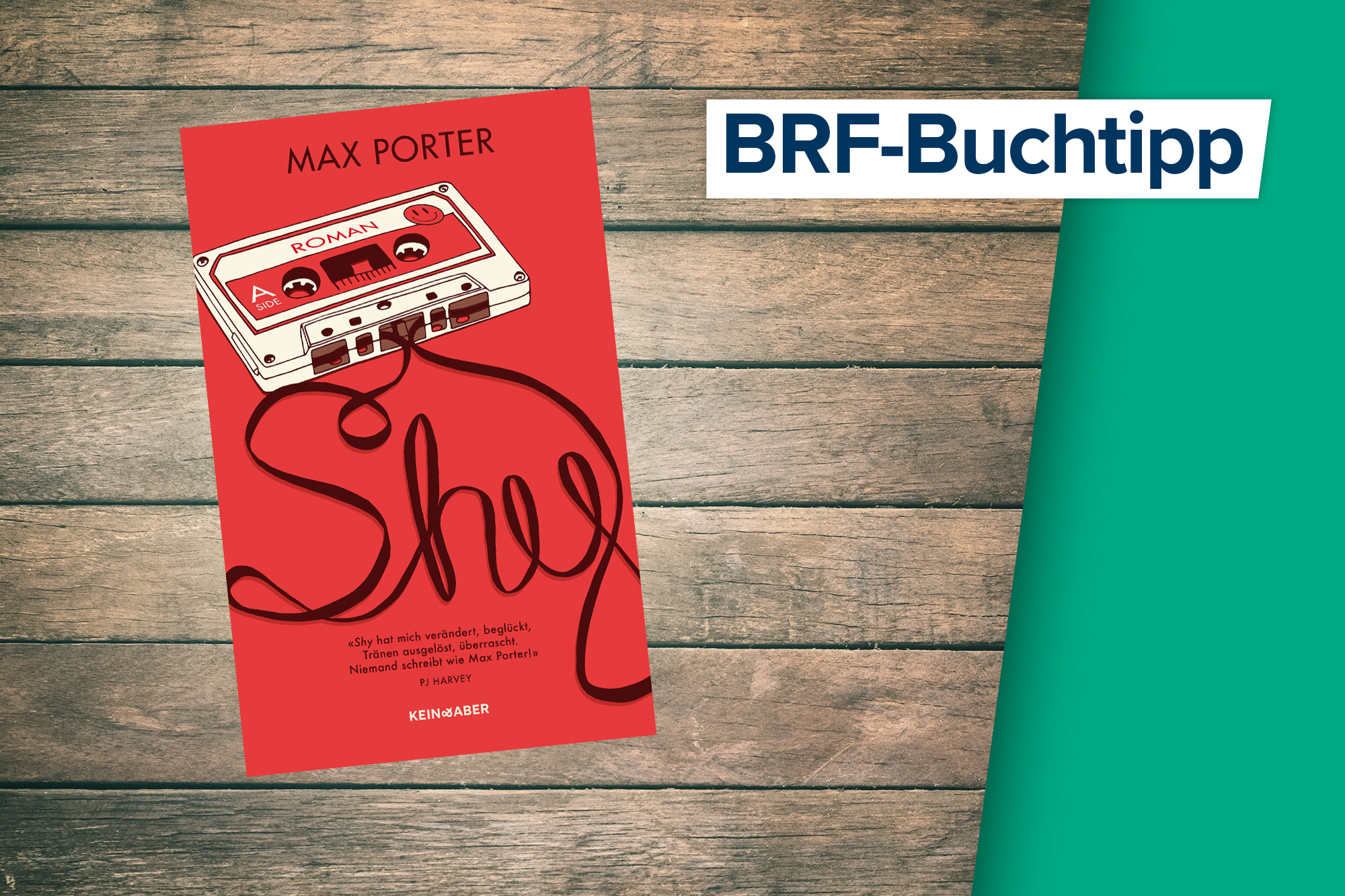 Der Buchtipp auf BRF1: "Shy" von Max Porter (Kein & Aber Verlag)