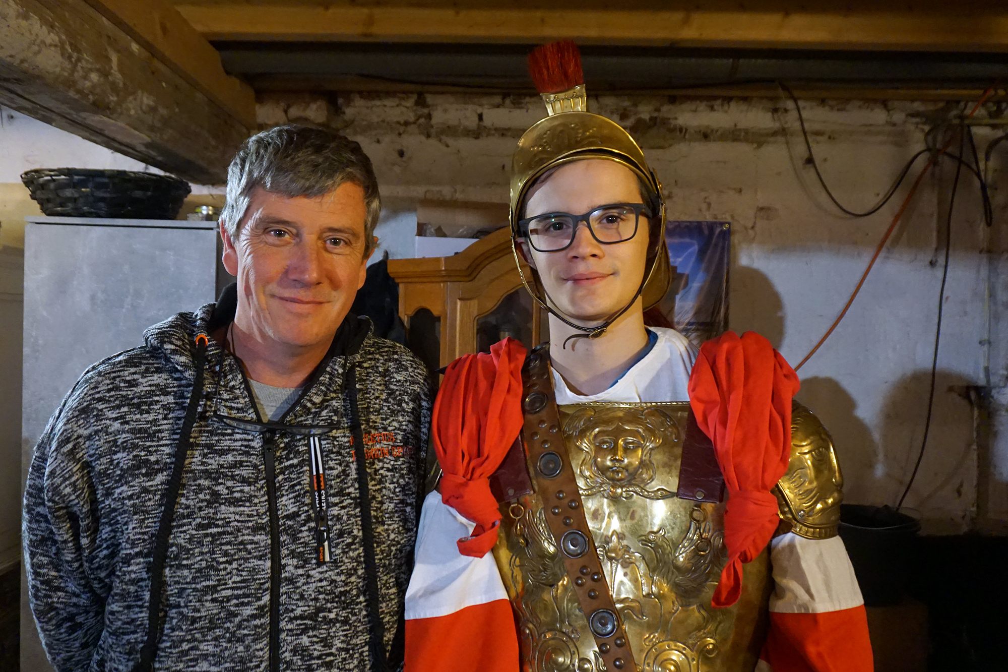 St.-Martinszug in Eupen: Ernst und Jan Ernst (Archivbild: Dogan Malicki/BRF)