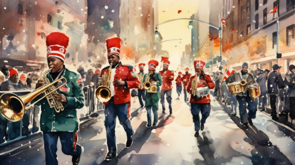 Big Band in Weihnachtslook (Bild: Gratis Graphics))