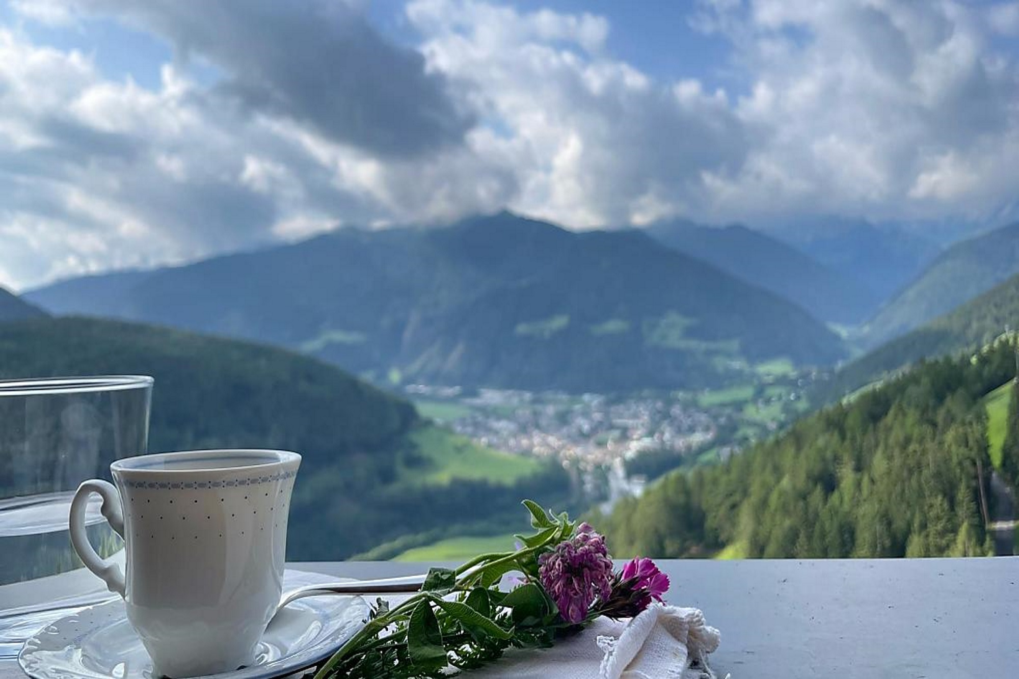 Aussicht vom Balkon