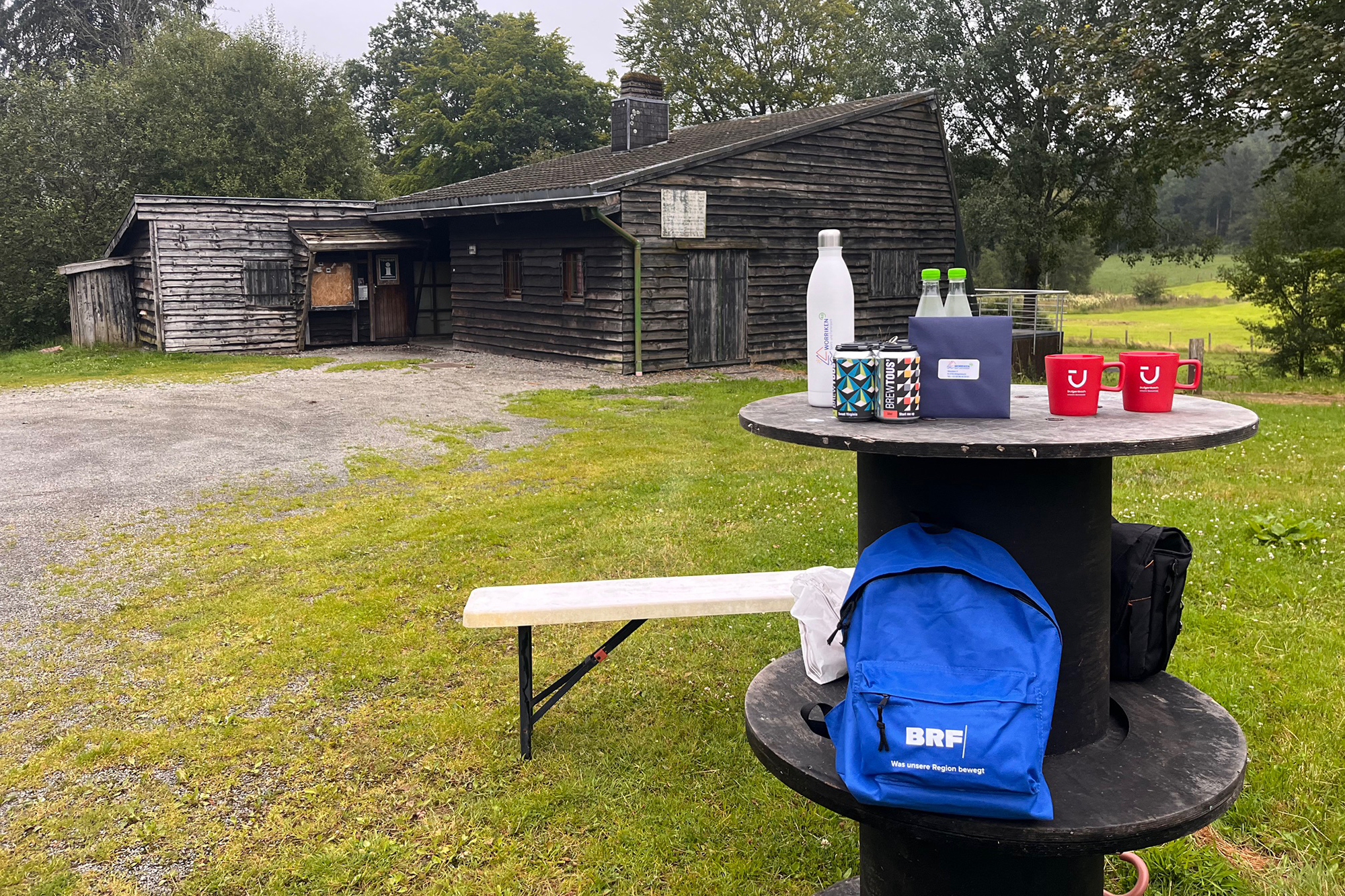 Unser BRF-Sommerrucksack am Zosterbach in Nidrum