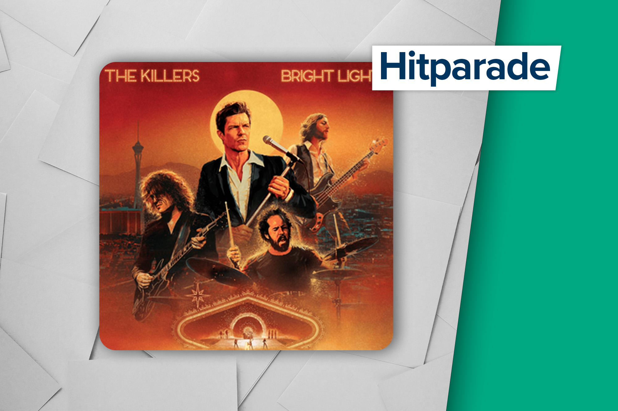 CD-Cover von "Bright Light" von der Band The Killers