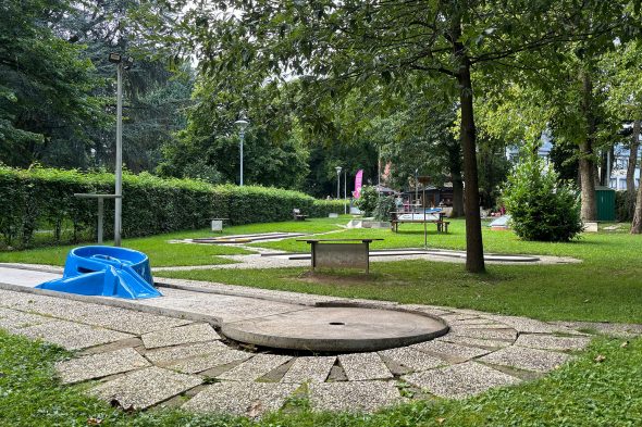 Minigolf im Eupener Park Klinkeshöfchen