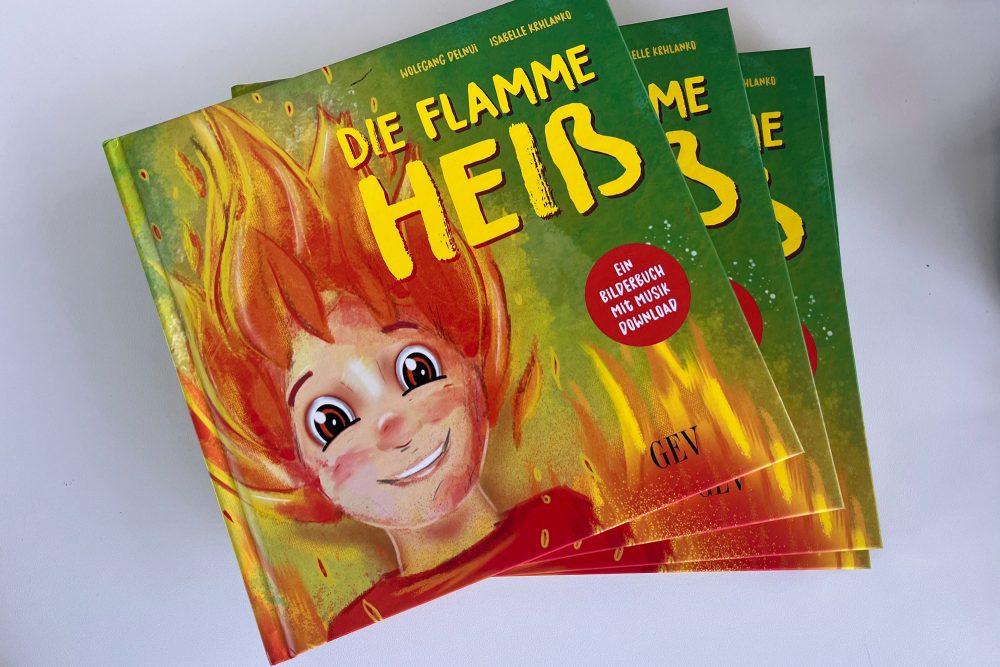 Kinderbuch "Die Flamme Heiß" von Wolfgang Delnui