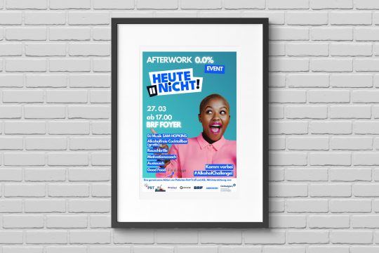 Heute nicht: Afterwork-Party im BRF Foyer in Eupen am 27. März
