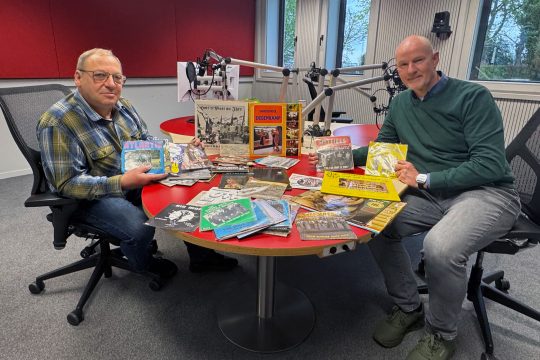 Norbert Niessen und BRF-Moderator Andreas Ryll