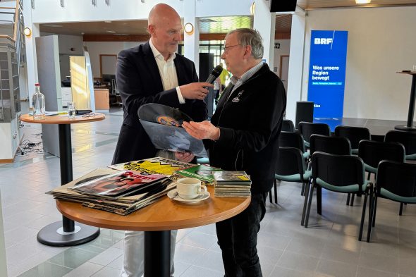 Eröffnung der Schallplatten-Ausstellung zum 80. Geburtstag des BRF mit einer Oldieshow Spezial