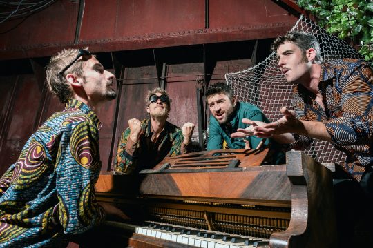 Azmari (vlnr): Basile Bourtembourg, Arthur Ancion, Niels D’Haegheleer, Mattéo Badet