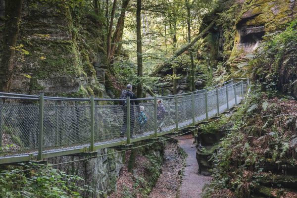 Wandern durch die Region Müllerthal in Luxemburg