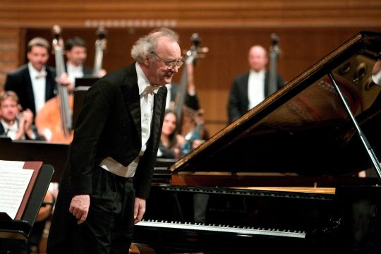 Alfred Brendel nach einem Konzert in Luzern im August 2005