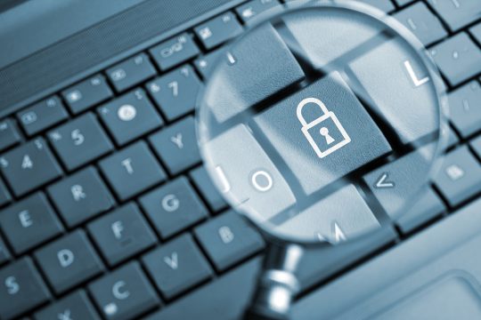 Schloss auf Tastatur