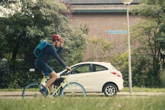 Jordi Möllering unterwegs mit dem Fahrrad