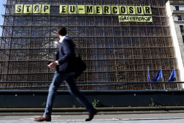 Protest gegen Mercosur-Handelsabkommen in Brüssel