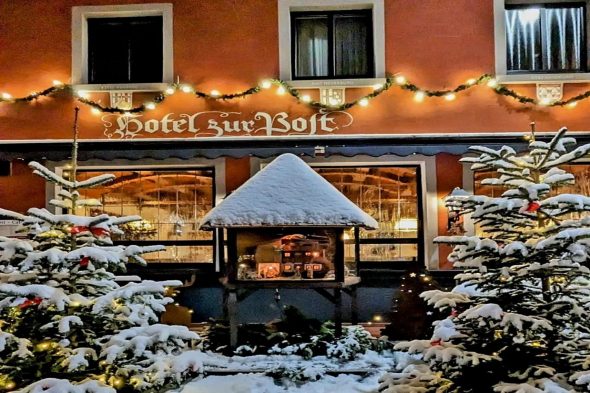 Hotel Zur Post im Winter
