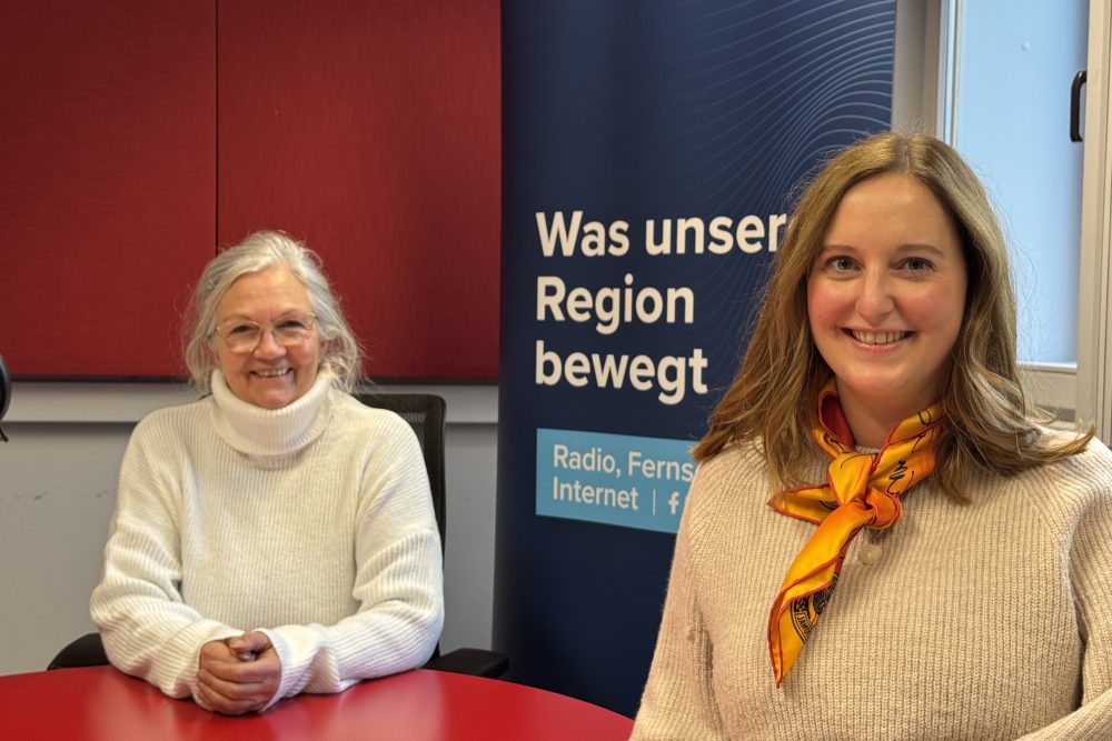 Maria Hermanns und Charlotte Lohmann im BRF-Studio
