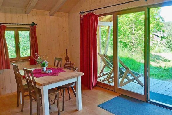 Die Essecke im Berg-Chalet