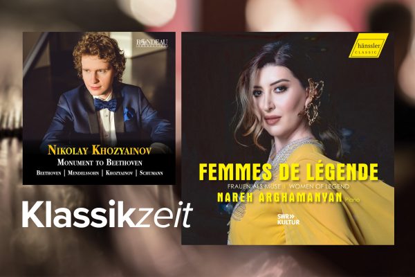 CD-Cover von Nikolay Khozyainov mit "Monument To Beethoven", Nareh Arghamanyan mit "Femmes de Légende"