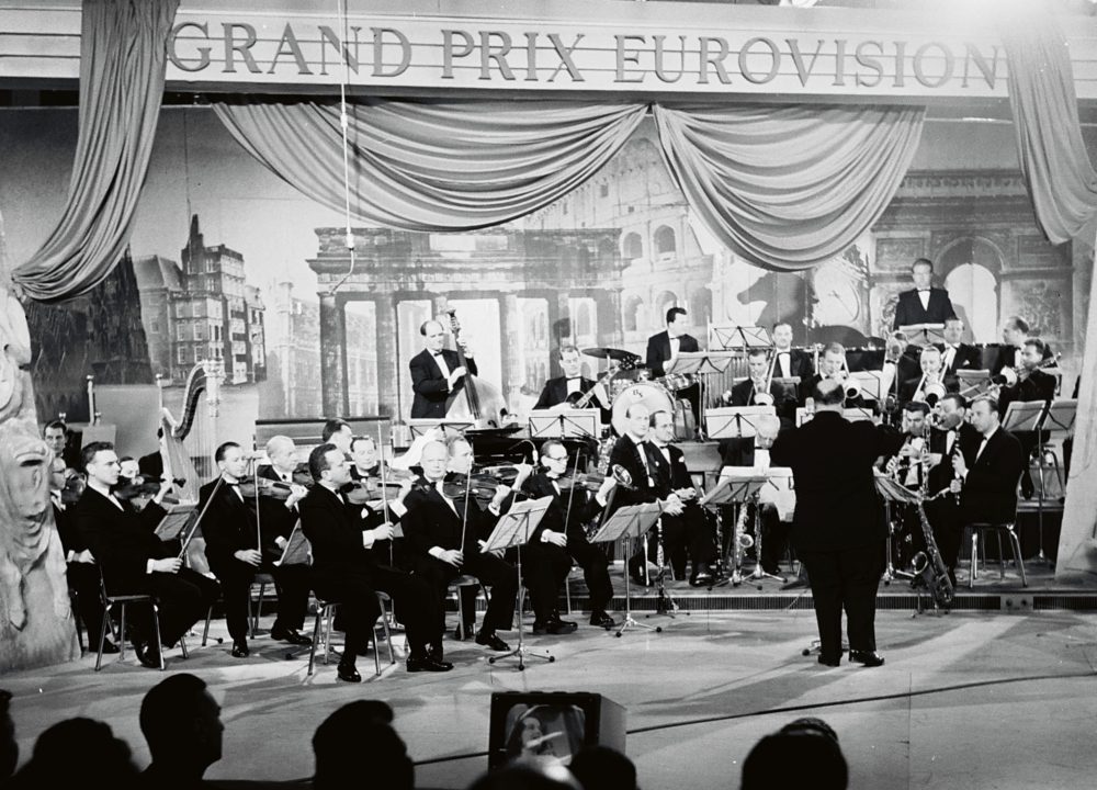 Spielte 1957 mit Bobbejaan Schoepen: Tanzorchester des Hessischen Rundfunks beim Grand Prix Eurovision (Bild: HR/Kurt Bethke)