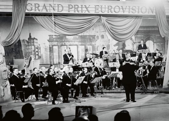 Spielte 1957 mit Bobbejaan Schoepen: Tanzorchester des Hessischen Rundfunks beim Grand Prix Eurovision (Bild: HR/Kurt Bethke)