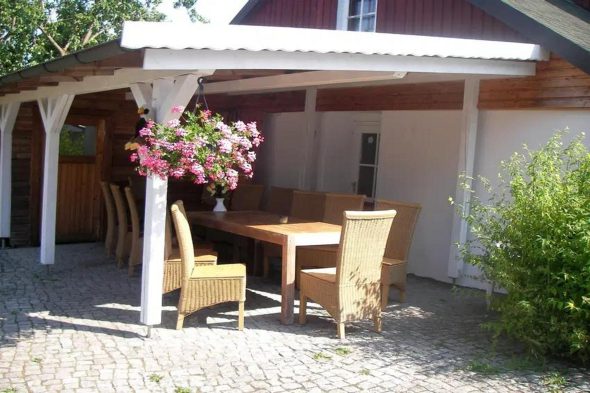 Haus Hilde überdachte Terrasse