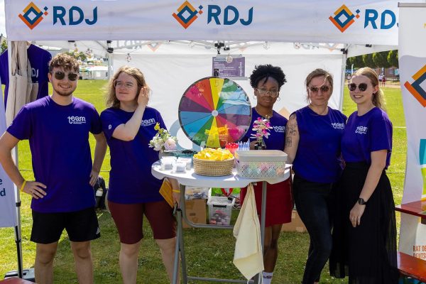 Der Stand des RDJ beim Lauf für das Leben 2025