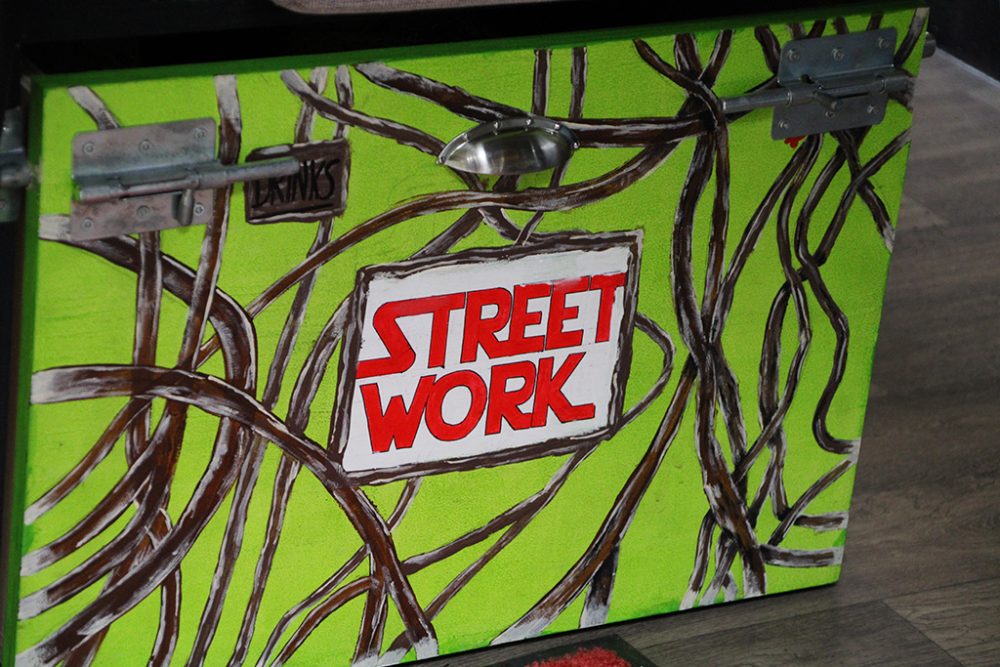 Materialkiste im Mby des Streetwork
