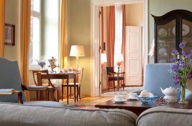 Der grüne Salon im Schloss Ziethen